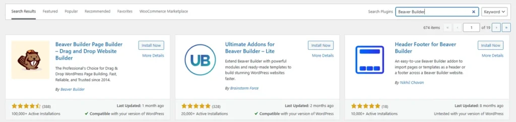 Създаване на уеб сайт в лесни стъпки, Стъпки за създаване на сайт с Beaver Builder Lite