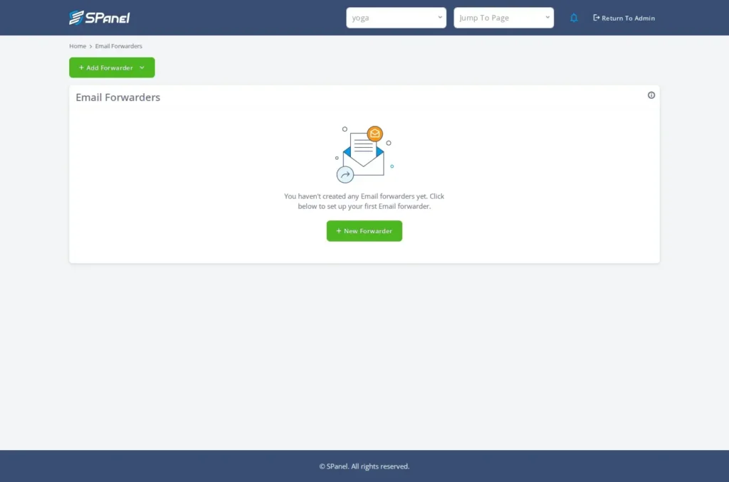 Email Forwarders срещу Catch-All срещу Whole-domain Forwarding: Кой ви е нужен?, Настройка на препращане на целия домейн в SPanel